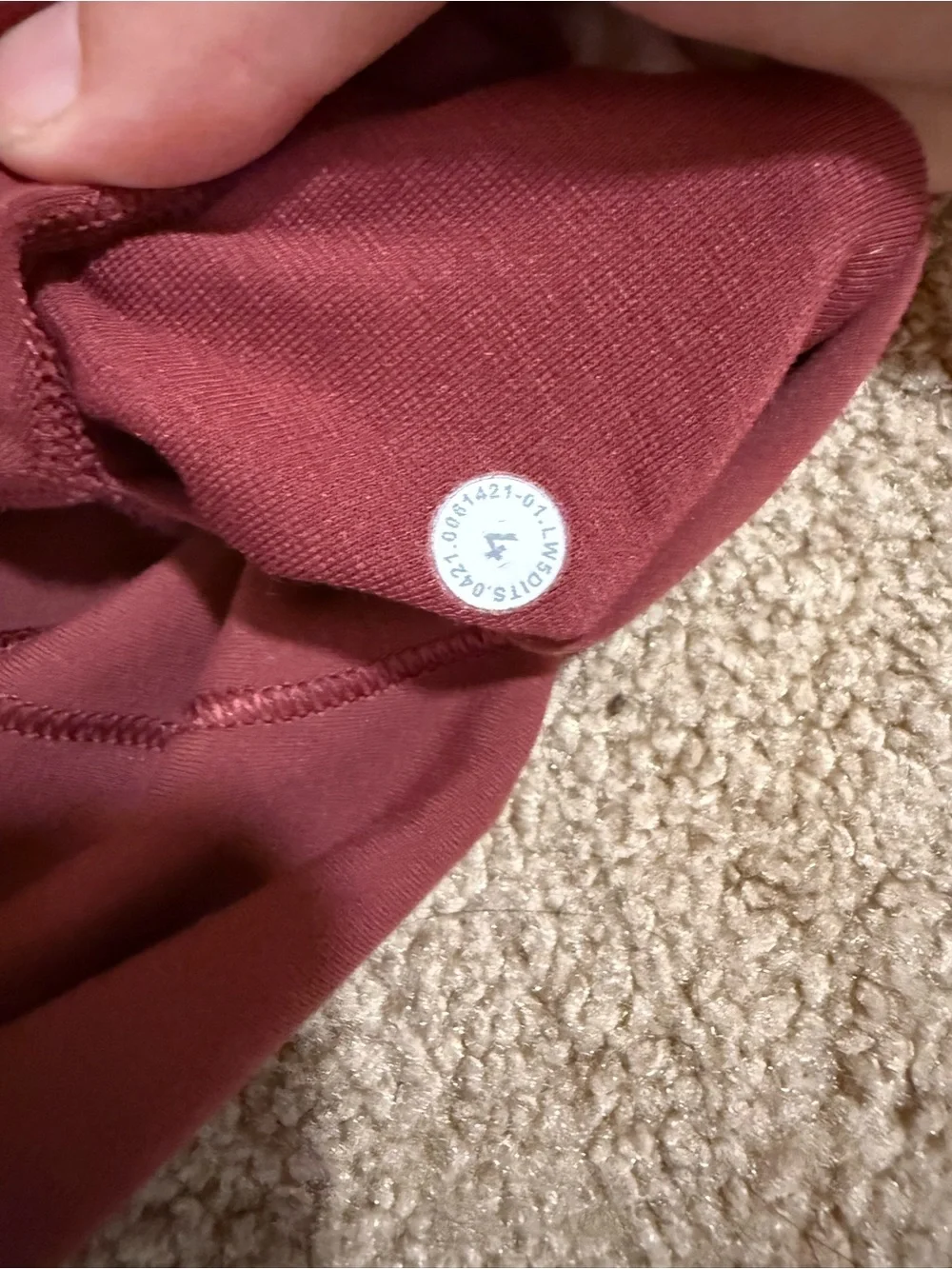 lululemon athletica High-Waist Burgundy Leggings
